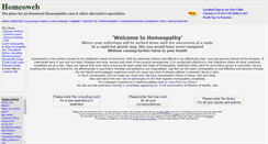 Desktop Screenshot of homeoweb.com