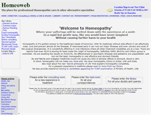 Tablet Screenshot of homeoweb.com